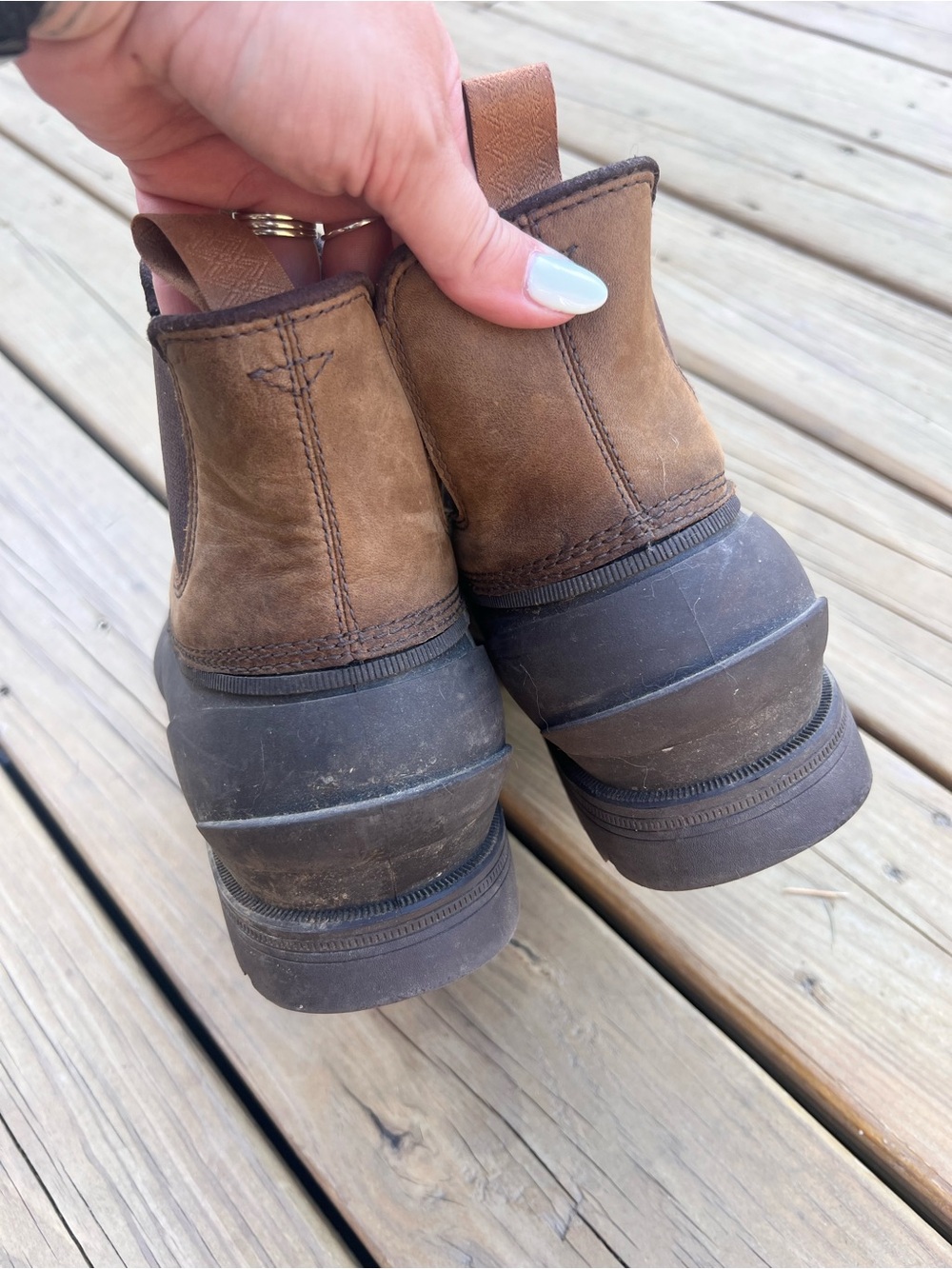 UGG men Chestnut Brown Shearling-Lined Boot - Picture 2 of 4